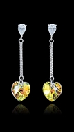 Picture of Excellent Quality  Swarovski Element Platinum Plated Drop & Dangle