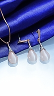 Picture of Well Designed Rose Gold Plated Opal (Imitation) 2 Pieces Jewelry Sets