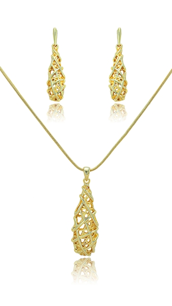 Picture of Magnificent None-Stone Dubai Style 2 Pieces Jewelry Sets