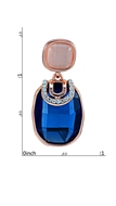 Picture of Online Rose Gold Plated Crystal Drop & Dangle