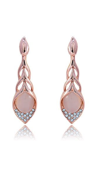 Picture of Lovely And Touching Rose Gold Plated Zinc-Alloy Drop & Dangle