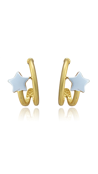 Picture of Trendy Dubai Style Gold Plated Stud 