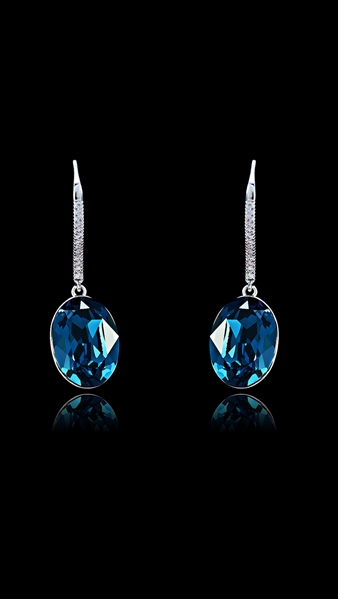 Picture of Hot Sale Zinc-Alloy Platinum Plated Drop & Dangle