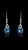 Picture of Individual Design On  Dark Blue Big Drop & Dangle