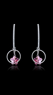 Picture of Unique Pink Big Drop & Dangle