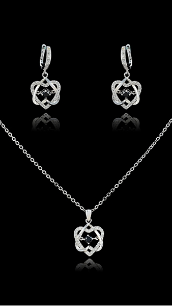 Picture of Skilled  Platinum Plated Luxury 2 Pieces Jewelry Sets