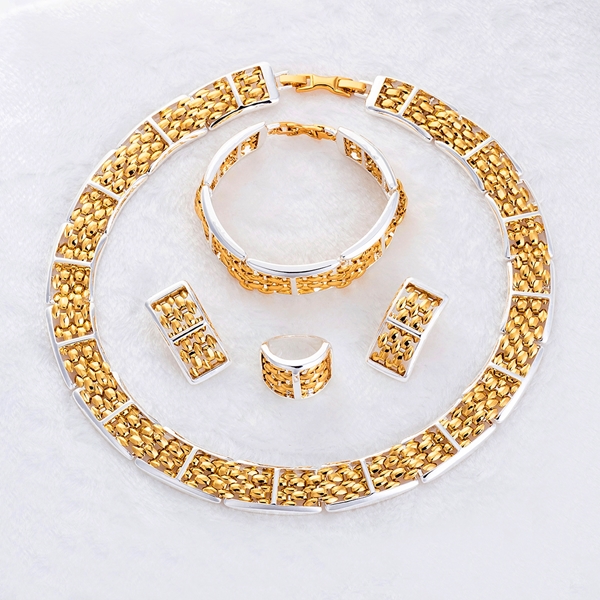 Picture of Magnificent Zinc-Alloy Dubai Style 4 Pieces Jewelry Sets