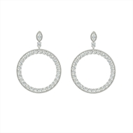 Picture of Female White Dangle Earrings 1JJ042422E