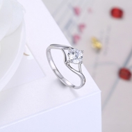 Picture of Diversified Platinum Plated White Fashion Rings