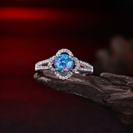 Picture of Online Wholesale Platinum Plated Blue Fashion Rings