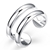 Picture of Lovely And Touching White Platinum Plated Fashion Rings