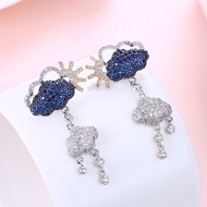 Picture of Casual Blue Dangle Earrings with Speedy Delivery