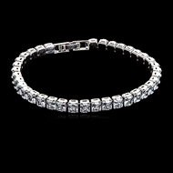 Picture of Low Cost Platinum Plated Casual Tennis Bracelet with Full Guarantee