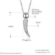 Picture of Fast Selling White 925 Sterling Silver Pendant Necklace from Editor Picks