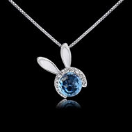 Picture of Stylish Small Platinum Plated Pendant Necklace