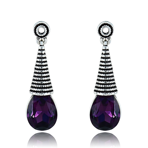 Picture of Novel Style Crystal Zinc-Alloy Drop & Dangle