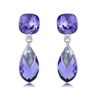 Picture of Unique Swarovski Element Zinc Alloy Dangle Earrings