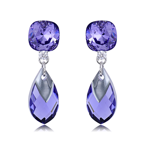 Picture of Unique Swarovski Element Zinc Alloy Dangle Earrings