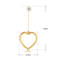 Picture of Zinc Alloy Love & Heart Dangle Earrings at Great Low Price