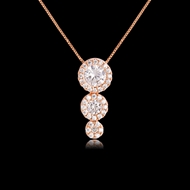 Picture of Copper or Brass Cubic Zirconia Pendant Necklace with Unbeatable Quality