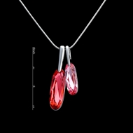 Picture of The Finest Pink Swarovski Element 2 Pieces Jewelry Sets