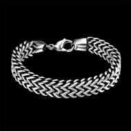 Picture of Stainless Steel Oxide Fashion Bracelet at Great Low Price