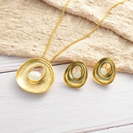 Picture of Good Quality Shell Gold Plated Necklace and Earring Set