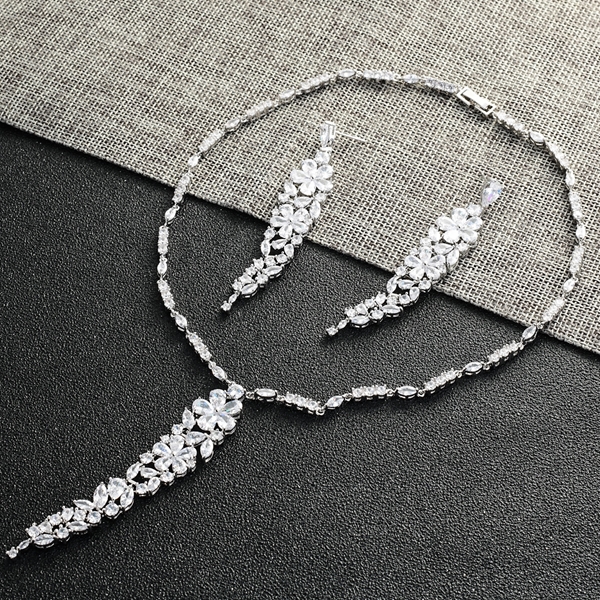 Picture of Luxury White Necklace and Earring Set at Unbeatable Price