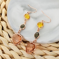 Picture of Unique Artificial Crystal Zinc Alloy Dangle Earrings