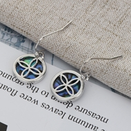 Picture of Attractive Blue Shell Dangle Earrings For Your Occasions