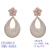 Picture of Bulk Gold Plated Cubic Zirconia Dangle Earrings Exclusive Online