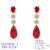 Picture of Charming Red Cubic Zirconia Dangle Earrings As a Gift