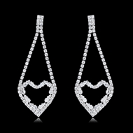 Picture of Amazing Medium Cubic Zirconia Dangle Earrings