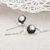 Picture of Filigree Medium fresh water pearl Dangle Earrings