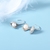 Picture of Popular Swarovski Element Pearl Platinum Plated Stud Earrings