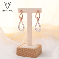 Picture of Sparkly Medium Rose Gold Plated Dangle Earrings