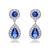 Picture of Designer Platinum Plated Medium Dangle Earrings with Easy Return