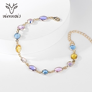 Picture of Best Artificial Crystal Rose Gold Plated Fashion Bracelet