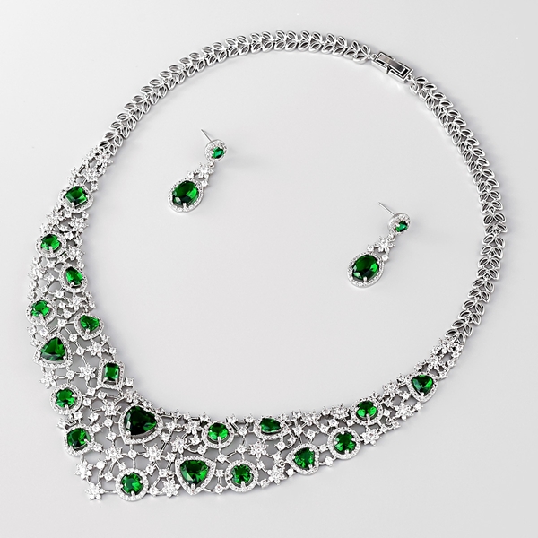 Picture of Luxury Platinum Plated 2 Piece Jewelry Set at Unbeatable Price