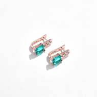 Picture of Brand New Green Delicate Stud Earrings in Flattering Style