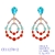 Picture of Irresistible Colorful Big Dangle Earrings As a Gift