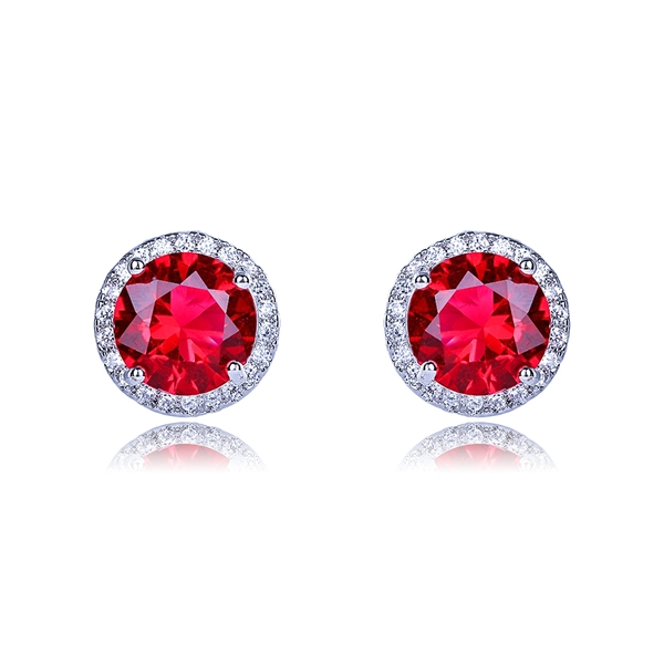 Picture of Staple Medium Red Stud Earrings