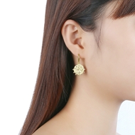 Picture of Staple Medium Gold Plated Dangle Earrings