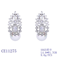 Picture of Luxury Cubic Zirconia Dangle Earrings with Worldwide Shipping