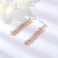 Picture of Delicate Rose Gold Plated Dangle Earrings Online Only