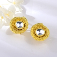 Picture of Multi-tone Plated Classic Stud Earrings Exclusive Online