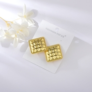 Picture of Funky Dubai Gold Plated Big Stud Earrings