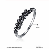 Picture of Buy Platinum Plated Artificial Crystal Adjustable Ring with Fast Shipping