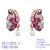 Picture of Funky Big Pink Dangle Earrings