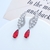 Picture of Great Value Red Platinum Plated Dangle Earrings with Full Guarantee